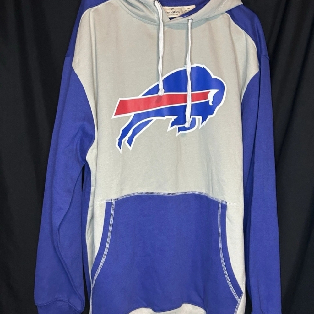 Fanatics Gray and Blue Hoodie